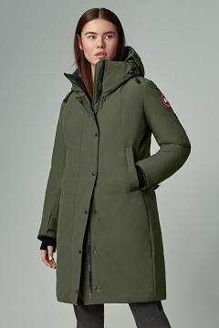 Chamarras Canada Goose Mujer México - Sherbrooke Abrigos Verdes CJ4792650